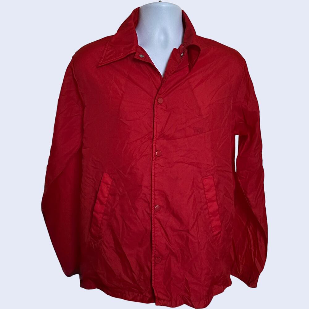 Unknown S Minimalist Coach Windbreaker Red Regular Fit